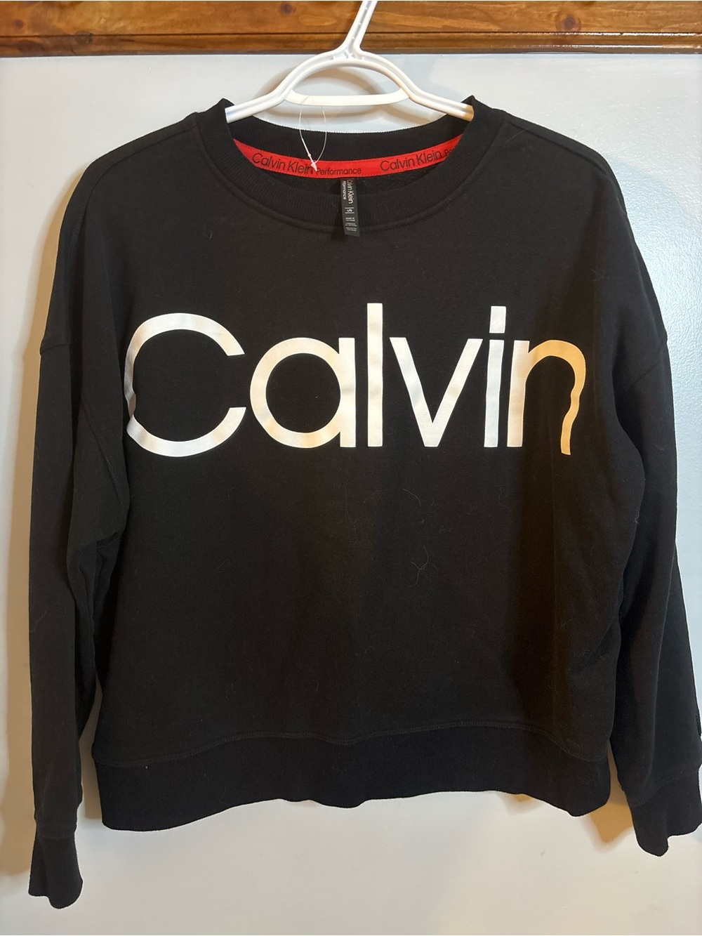Calvin Klein Black Sweatshirt with White Logo